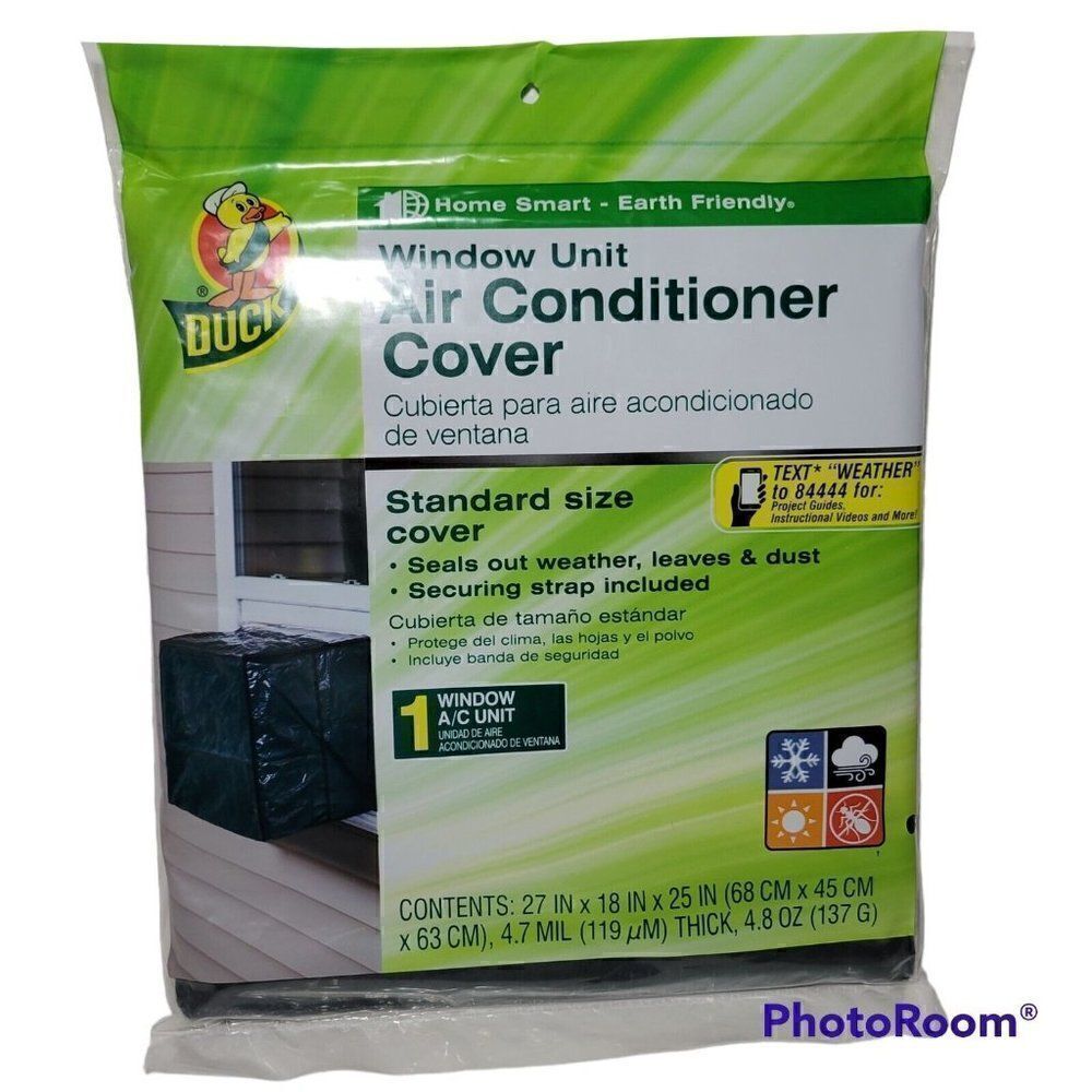 Duck Brand‎ Window Unit Air Conditioner Cover Standard Size 27 x 18 x 25" NEW